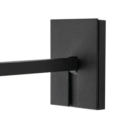 Lucande LED wandlamp Tilena, hoekig, zwart, aluminium