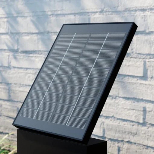 Lucande LED-zonnegolflamp Silvan, 60 cm, sensor, antraciet