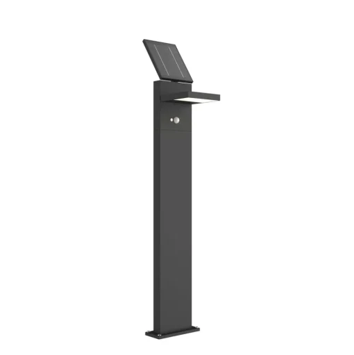Lucande LED-zonnegolflamp Silvan, 100cm, sensor, antraciet