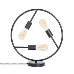 Lucande Linnard tafellamp van ijzer, 3-lamps