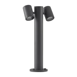 Lucande Maloney sokkellamp, 50 cm, antraciet, IP54