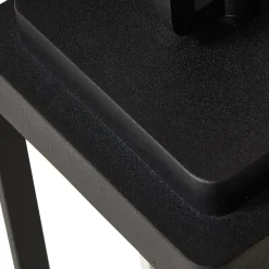 Lucande Milanka buitenwandlamp, zwart, aluminium, 43 cm