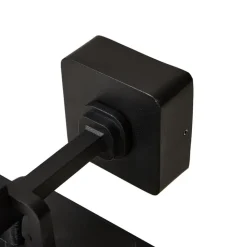 Lucande Milanka buitenwandlamp, zwart, aluminium, 43 cm