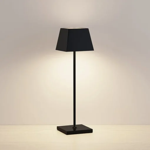 Lucande Patini LED tafellamp buiten, zwart