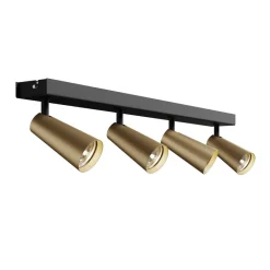 Lucande plafondlamp Angelina, 4-lamps, messing/goud