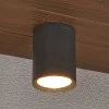 Lucande plafondspot Minna, antraciet, 14cm, IP54, E27