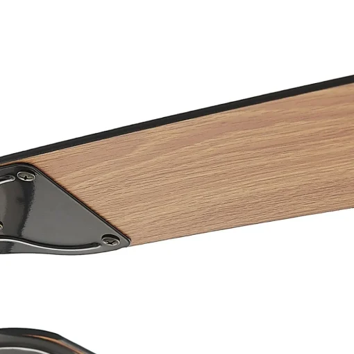 Lucande plafondventilator Tedric, zwart, stil, 133 cm