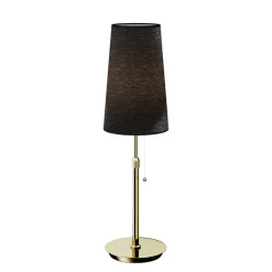 Lucande Pordis tafellamp, messing-zwart