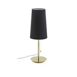 Lucande Pordis tafellamp, messing-zwart