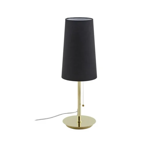 Lucande Pordis tafellamp, messing-zwart