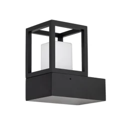 Lucande Rumina LED buitenwandlamp in zwart