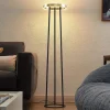 Lucande Seppe LED vloerlamp, messing