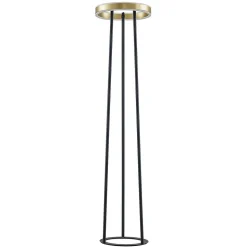 Lucande Seppe LED vloerlamp, messing