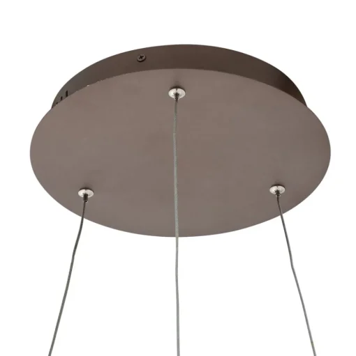 Lucande Slimme hanglamp Yonam, koffie, 1-lamp, Tuya