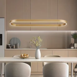 Lucande Smart LED hanglamp Melinay, goud, CCT, Tuya