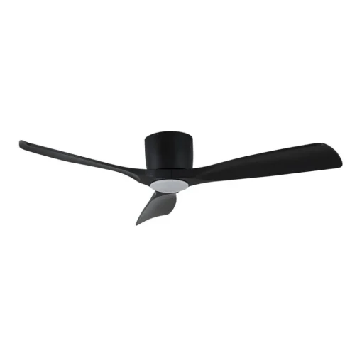 Lucande Smart LED plafondventilator Moneno, zwart, DC, Tuya