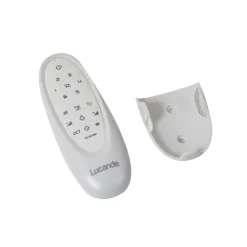 Lucande Smart LED plafondventilator Moneno, zwart, DC, Tuya