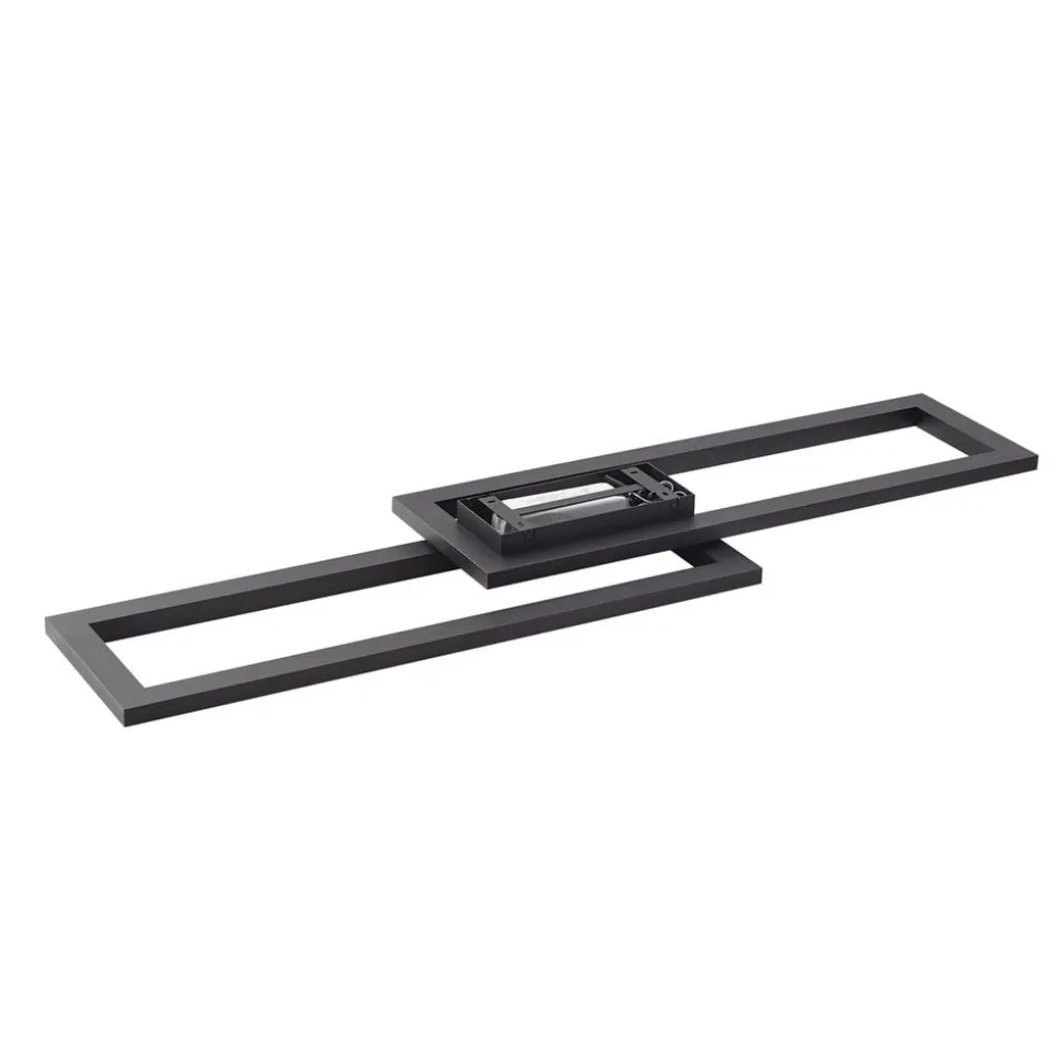 Lucande Smart LED plafondlamp Tjado 115 cm zwart RGB CCT