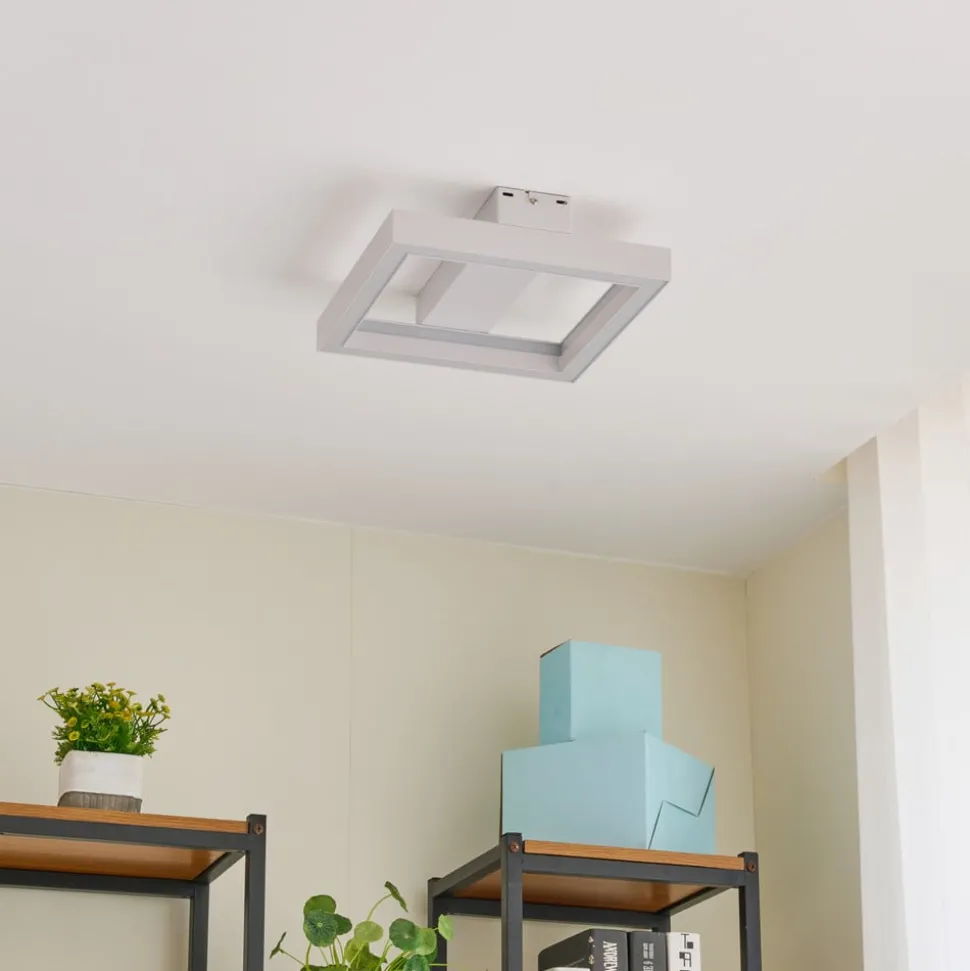 Lucande Smart LED plafondlamp Tjado, 30 cm, wit, RGBW