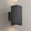 Lucande Stani buitenwandlamp, E27, 2-lamps