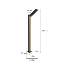 Lucande Taskalin LED tuinpadverlichting, 1-lamp, 90 cm