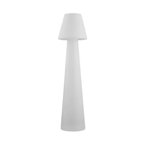 Lucande terraslamp Gauri, wit, hoogte 107 cm, IP65