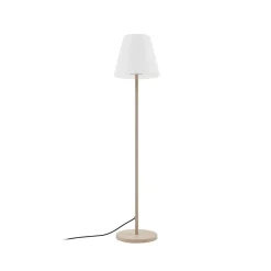 Lucande terraslamp Jaimy, beige, metaal, 150 cm, E27