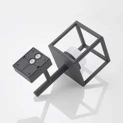 Lucande Timio buitenwandlamp, uplight, sensor, GX53, IP44