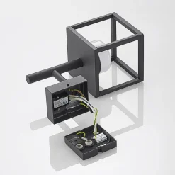 Lucande Timio buitenwandlamp, uplight, sensor, GX53, IP44