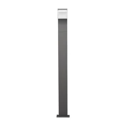 Lucande Timm LED tuinpadverlichting, 100 cm, antraciet, metaal, IP54