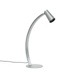 Lucande Velanoris tafellamp, geborsteld aluminium