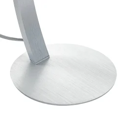 Lucande Velanoris tafellamp, geborsteld aluminium