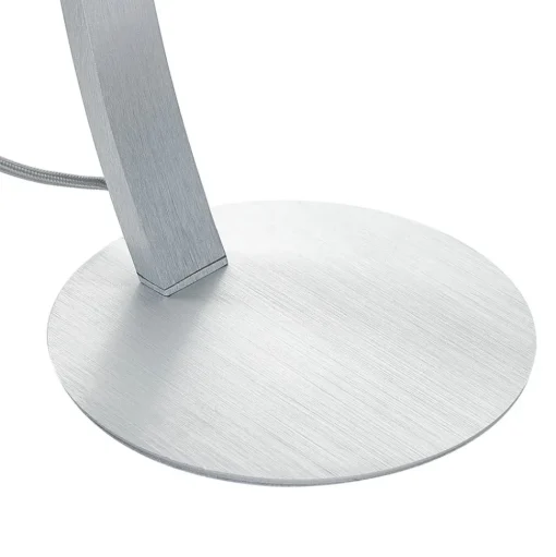 Lucande Velanoris tafellamp, geborsteld aluminium
