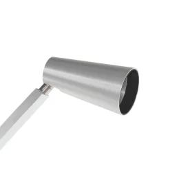 Lucande Velanoris vloerlamp, 2-lamps, geborsteld aluminium