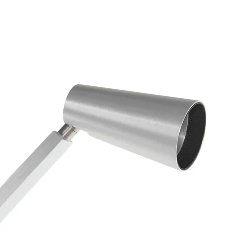 Lucande Velanoris vloerlamp, 2-lamps, geborsteld aluminium