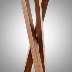 Lucande vloerlamp Auriane, driepoot, zwart, stof, 160 cm