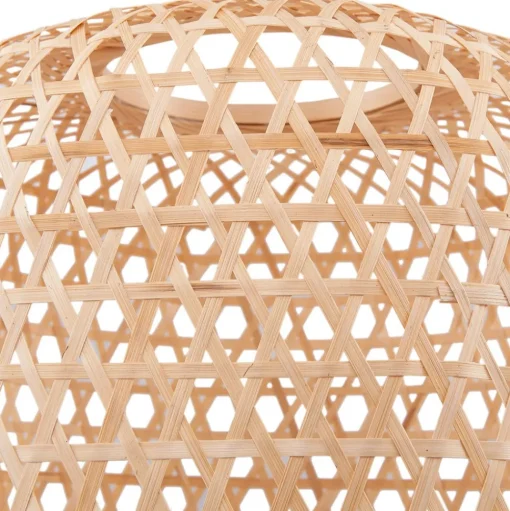 Lucande vloerlamp Jorick, bamboe, driepoot, hoogte 166 cm