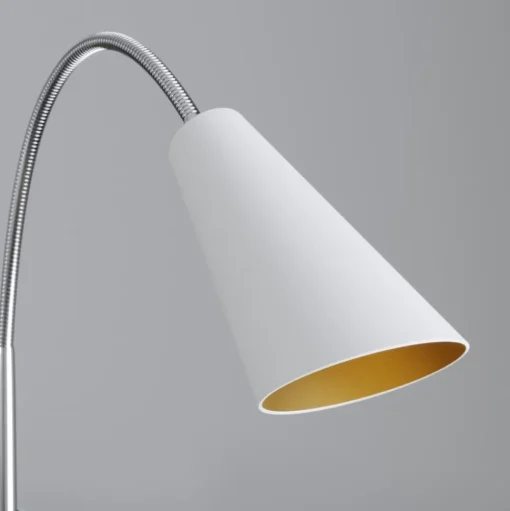 Lucande vloerlamp Medira, wit, 2-lamps, verstelbaar, GU10