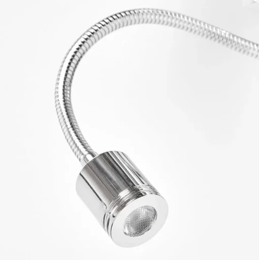 Lucande wandlamp Rebekka, 31 cm, zwart, LED leesarm