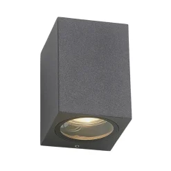 Lucande wandspot Lavina, 10 cm, antraciet, GU10, 1-lamp.