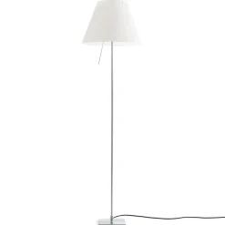 Luceplan Costanza vloerlamp D13tif, alu/wit