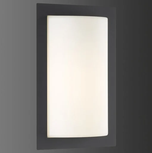 Luis LED buiten wandlamp, grafiet, bewegingsmelder