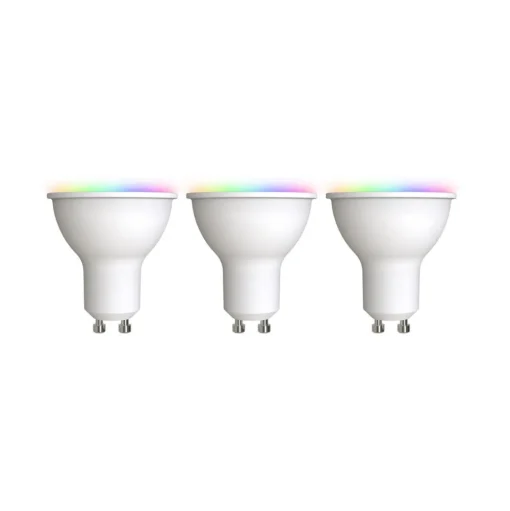 LUUMR Slimme LED GU10 kunststof 4,7W RGBW CCT Tuya opaal set van 3