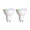 LUUMR Slimme LED GU10 kunststof 4,7W RGBW CCT Tuya opaal set van 2