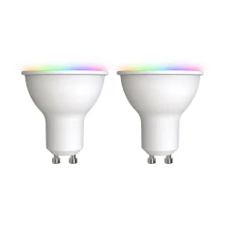 LUUMR Slimme LED GU10 kunststof 4,7W RGBW CCT Tuya opaal set van 2