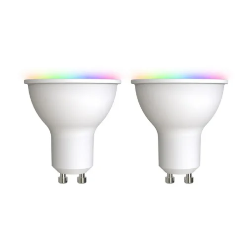 LUUMR Slimme LED GU10 kunststof 4,7W RGBW CCT Tuya opaal set van 2