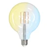 LUUMR slimme LED lamp helder E27 G125 7W Tuya WLAN CCT