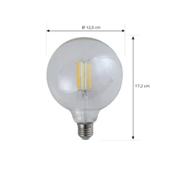 LUUMR slimme LED lamp helder E27 G125 7W Tuya WLAN CCT