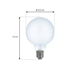 LUUMR Slimme LED lamp mat E27 G95 7W Tuya WLAN CCT