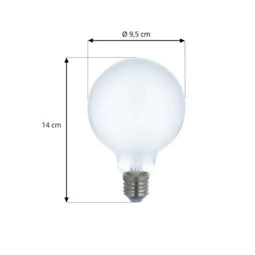 LUUMR Slimme LED lamp mat E27 G95 7W Tuya WLAN CCT